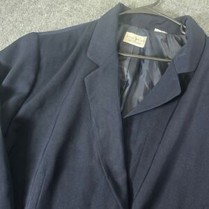 Villager Navy‎ Blue Blazer Classic Business Career Jacket